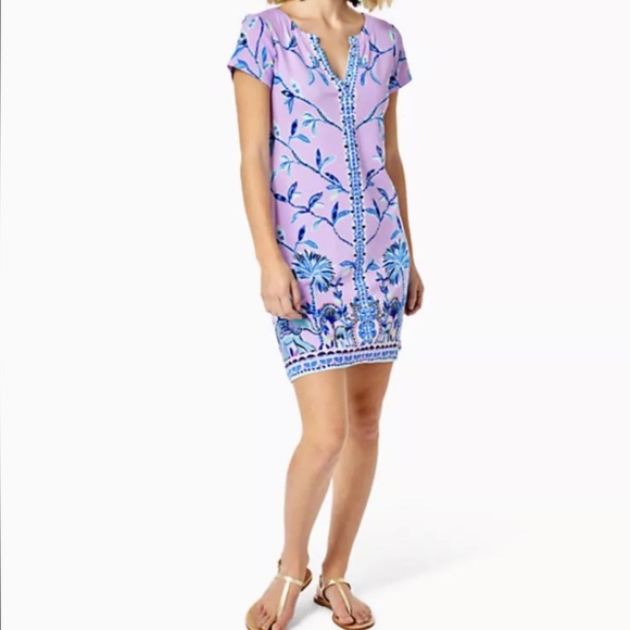 Lilly Pulitzer Dress Sophiletta Iris Medium Slathouse Jungle Coastal Beach - Picture 1 of 15